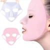 Silicone Face Mask Reusable Moisturizing Lifting Firming Anti Wrinkle V Shape Face Firming Gel Sheet Mask Ear Fixed Skin Care