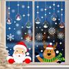 PVC Christmas Window Stickers Snowman Snowflake Santa Claus Window Electrostatic Sticker Merry Christmas Decals Home Decoration