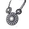 [H9005] - Designer Necklace 'Carmen' Black White
