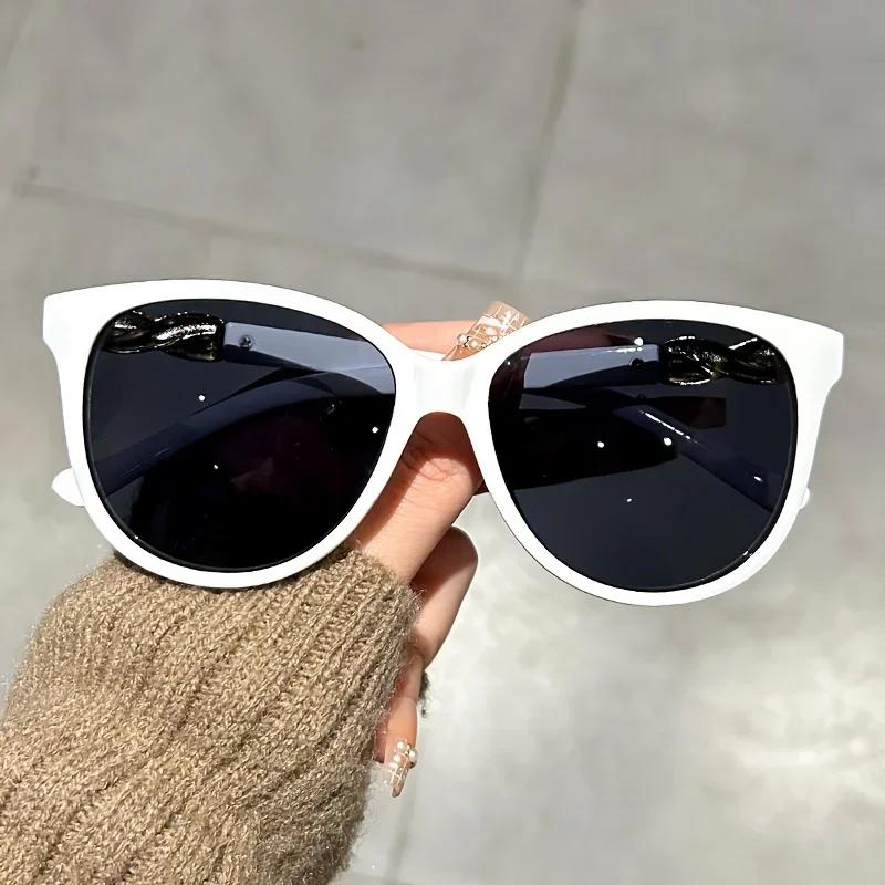 2025 New Cat Eye Sunglasses for Women Unisex Vintage Outdoor UV400 Sunproof Goggles Men Fashion Round Frame Sunshades Eyewear