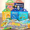 Portable Children's Quiet Sticker Book: Early Education Bubble Stickers Puzzle Toy