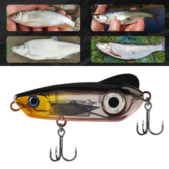 6.5CM/18G/24G Fishing Lure Light with Treble Hook Long Casting Sinking Artificial Bait with 3 Colors LED Light Saltwater Freshwater Bass Walleye