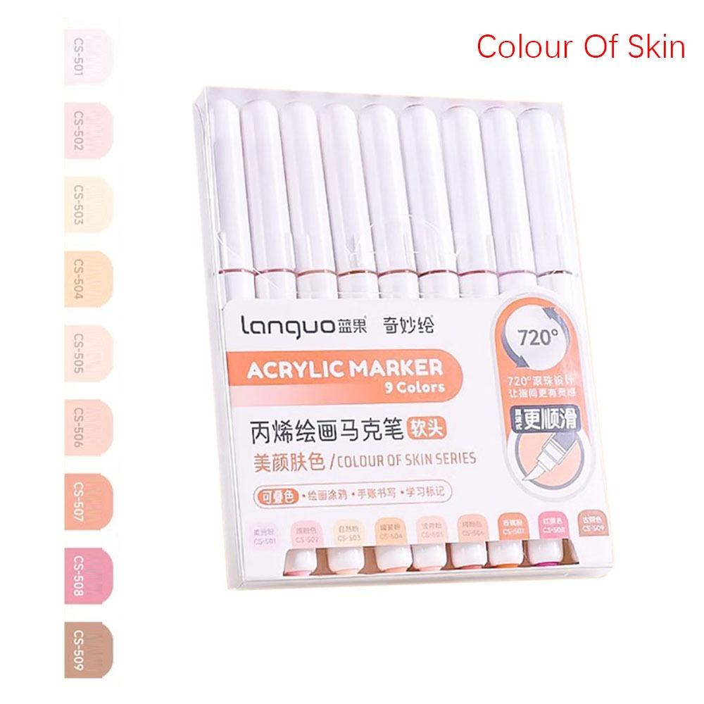 Straight Liquid Acrylic Pen Stackable Color Art Felt Pens High-quality Marker Pen