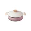 Столешница Pearl Metal IH Ceramic For Natural Cook Pure Pot, горшок, 20 см, совместимый, обработка, 1-2 человека, розовый, HB-6972