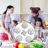 Kitchen Meat Grinder Home 6pcs Plate Discs Accessories Stainless Steel