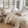 Cotton Double-layer Gauze Flower Bedding Set Four-piece Set Skin-friendly and Breathable Washed Sheets Quilt Covers Pillowcases