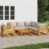VidaXL Garden Lounge Set with Cushions 7 Pcs, Sofas with Backrest, Furniture Set with Coffee Table Patio Terrace, 3155289