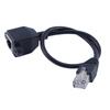 30cm RJ45 Male To Female Screw Panel Mount LAN Ethernet Network Extension Cable
