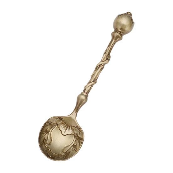 Coffee Spoon Carved Teaspoon Vintage European Palace Design Tableware Dessert Spoons for Kitchen KTY