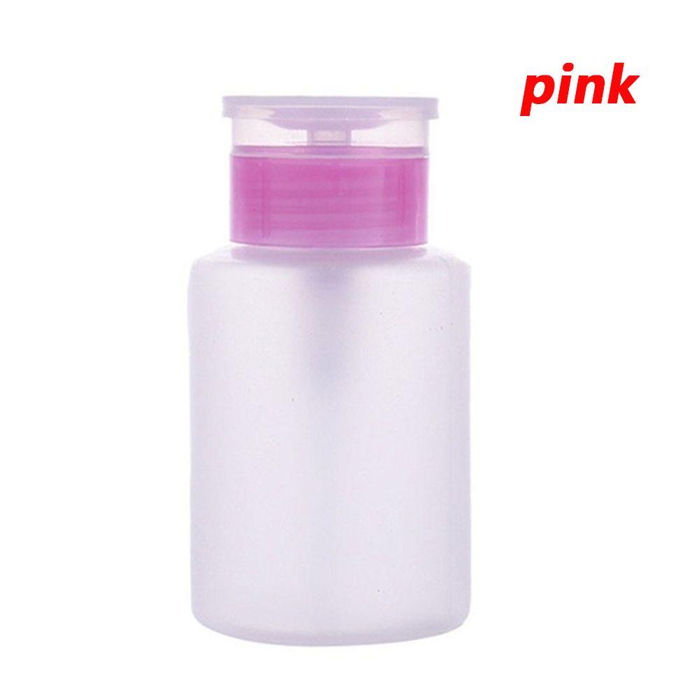 Manicure Liquid 60mL Clean Acetone Pump Dispenser Container Nail Polish Remover Empty Bottle