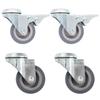 VidaXL 4 Pcs Swivel Casters with Bolt Hole 50 Mm