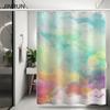 Bathroom Thickened Waterproof Curtain Mildew Proof Shower Curtain Shower Partition Curtain Shower Curtain Bathroom Curtain Free Perforation