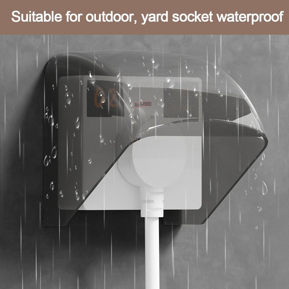 Socket Waterproof Box Electric Plug Rainproof Cover Protection Socket Switch Protective Cover