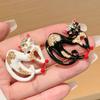 Creative Animal Brooch Cute Personality Dripping Kitten Corsage Suit Accessories Egyptian Cat Collar Pin Out
