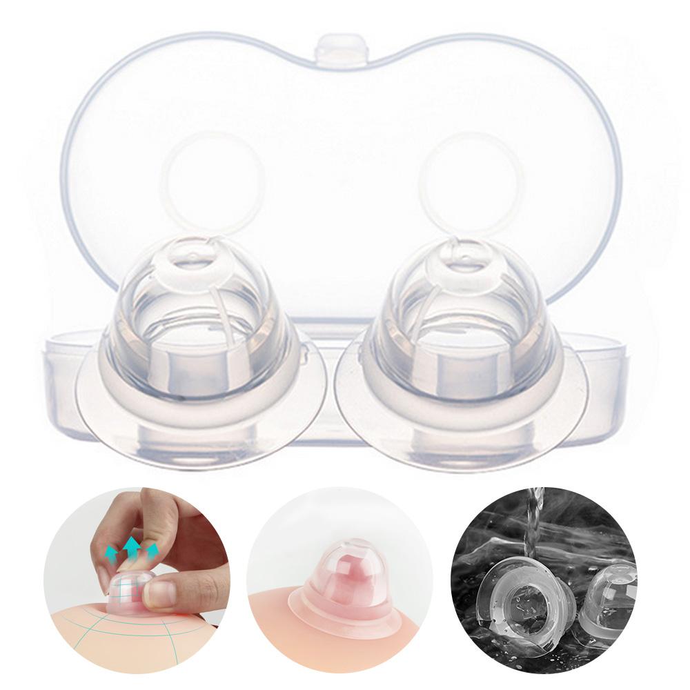 Silicone Nipple Correction Niplette Welnove Nipple Shield Sucker Corrector Flat 2PCS