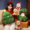 Cartoon Christmas Series Plush Doll Pillow Christmas Tree Elk Deer Santa Claus Plush Toy Home Holiday Decoration