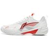 Comfortable Fashionable Non-Slip Wear-Resistant Breathable Low-Top Badminton Shoes Unisex Sneaker White Red AYZU019-1