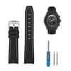 20mm Silicone Watch Band for Omega, Swatch, MoonSwatch, Speedmaster, Rolex, and Seiko. Waterproof and Sweatproof.