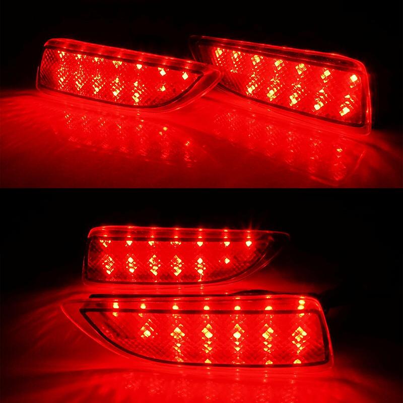 One Pair Car LED Reflector Lamp Rear Bumper Tail Driving Stop Signal Brake Lights For Toyota Corolla 2011-2013 For Lexus CT200