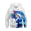 Autumn 3D Cute Animal Printed Hoodies Fashionable Casual Sports Long Sleeved Children's Boy Hooded Sweatshirts