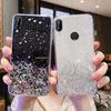 Fashion Bling Star Glitter Silicone Case For Huawei Nova 12 Y70 7i 8i 9 SE Honor X9B 70 X7 X8 X6 8A 8X 9X 90 10 20 50 200 Lite P20 P30 P40 Soft Cover