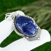 Wedding Gift For Her 925 Sterling Silver Natural Sodalite Gemstone Pendant