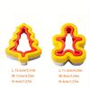 2Pcs Christmas Tree Gingerbread Man Sandwich Cutter Stainless Steel Cookie Bread Sealer DIY Breakfast and Lunch Baking Tools