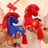 PP Cotton Plush Horse Keychain Handmade Plush Horse Doll Pendant  Birthday Gift
