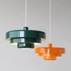 Nordic LED Pendant Light Macaron Carbon Steel Aluminum Red Orange E27 Illuminations For Bedroomm Restaurant Living Rooms Fixture