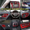Car Interior Decoration Protection Carbon Fiber Red Sticker For Volkswagen VW Golf 7 GTI MK7 2014- Styling