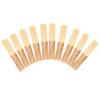 10PCS Clarinet Reeds with Plastic Protection Cover Bamboo Bb 2.5 Saxophone Accessories
