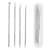 4Pcs Stainless Steel Acne Blackhead Removal Needle Tool Kit Deep Facial Clean