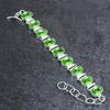 Tsavorite Gemstone Handmade 925 Sterling Silver Bracelet 7-8" L8e03