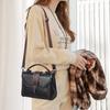 Women PU HandBag Women Single Shoulder Bags Casual Small Square Bag Leather Stitching Soft Messenger Bag