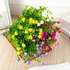 Plastic Artificial Plant Long Lifespan Good Flowers Bouquet Outdoor Ornament