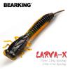 BEARKING Larva  75mm 2.84g 8pcs Artificial  Soft Lures Fishing Worm Silicone Bass Pike Minnow Swimbait Jigging Plastic Baits
