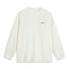 Li-Ning Badfive Sports Casual Simple Solid Color Round Neck Pullover Loose Sweatshirt Men Sweatshirt Off-White AHSU781-4