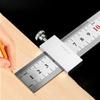 Metal Carpenter Straight Ruler Gauge Clear Scale Positioning Woodworking Square  Carpentry
