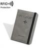 2024 RFID Anti-Theft Passport and Card Holder with Printed Ticket Pouch