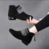 Fashion Shoes for Women Winter Plush Warm Women's Boots Low Heel Non-slip Commuter Office Ladies Shoes Fashion Zipper Short Boots