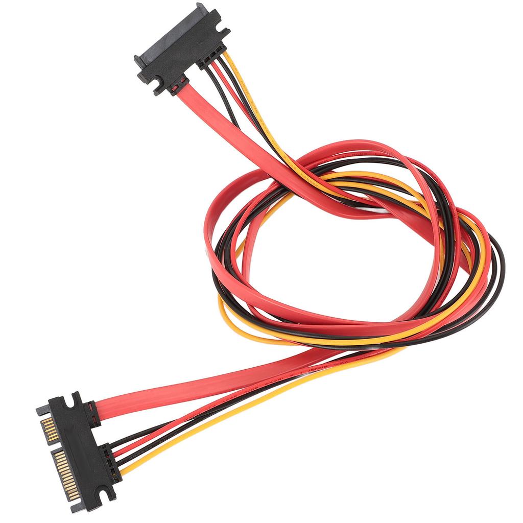 22Pin SATA Power Extension Cable Serial ATA Male To Female Combo Data Power Extension Cable 3.3ft