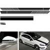 5pcs/set Universal Auto Car Sticker Non Fading Fashion Color Stripe Car Sticker Racing Strips Side Rear View Mirror Decor Decal