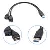 USB3.0 Adapter USB3.0 To 2USB2.0 Converter Extension Charging and Single Data Transfer USB Splitter Adapter