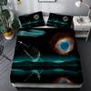 3D Space Planet Bedding Set Romantic Starry Sky Quilt Cover Pillowcase 2/3pcs Men's Teenagers Space Fan Cover Gift