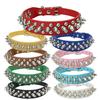 RUI RUI YU Pet Anti-bite PU Leather Rivet Spiked Collar for Small Dog Cat