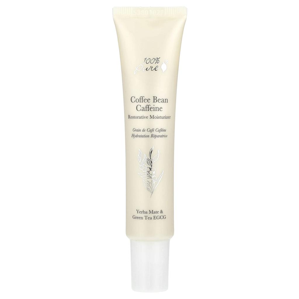 100% Pure, Coffee Bean Caffeine Recovery Moisturizer, 40 Ml (1.4 Fl Oz)