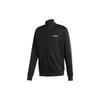 Solid Zip-Up Sports Jacket Men Jackets Black EJ9671