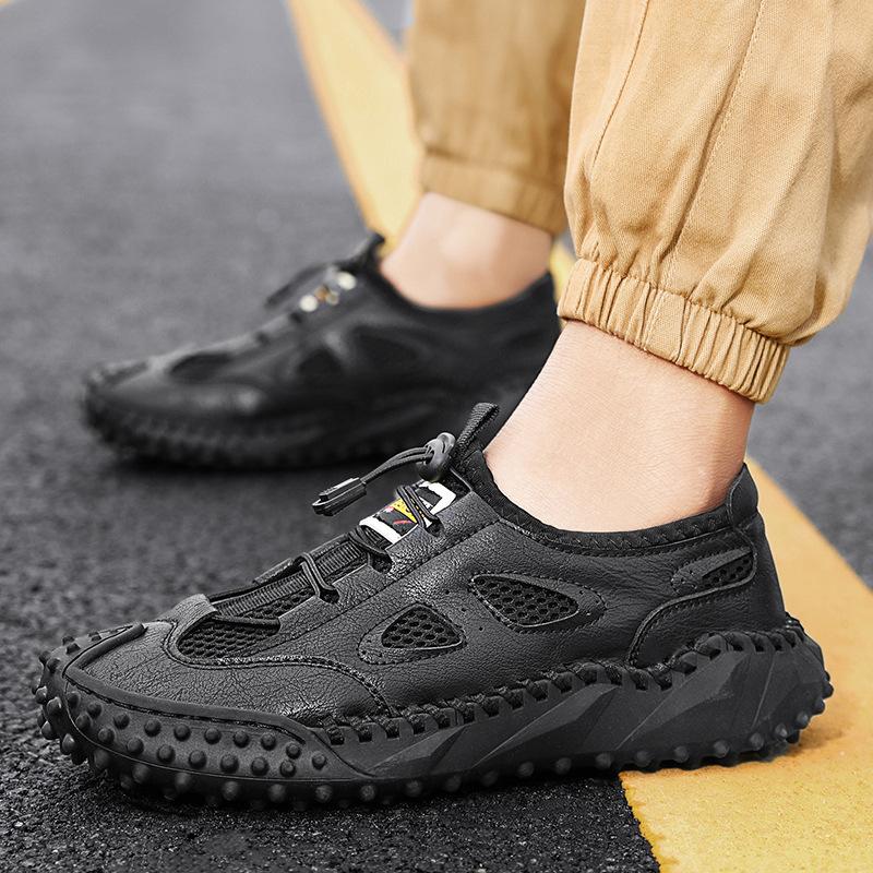 2025 Summer New Handmade Shoes Men's Casual Shoes Lightweight Wear-resistant Casual Men's Shoes Fashion Outdoor Tooling Shoes