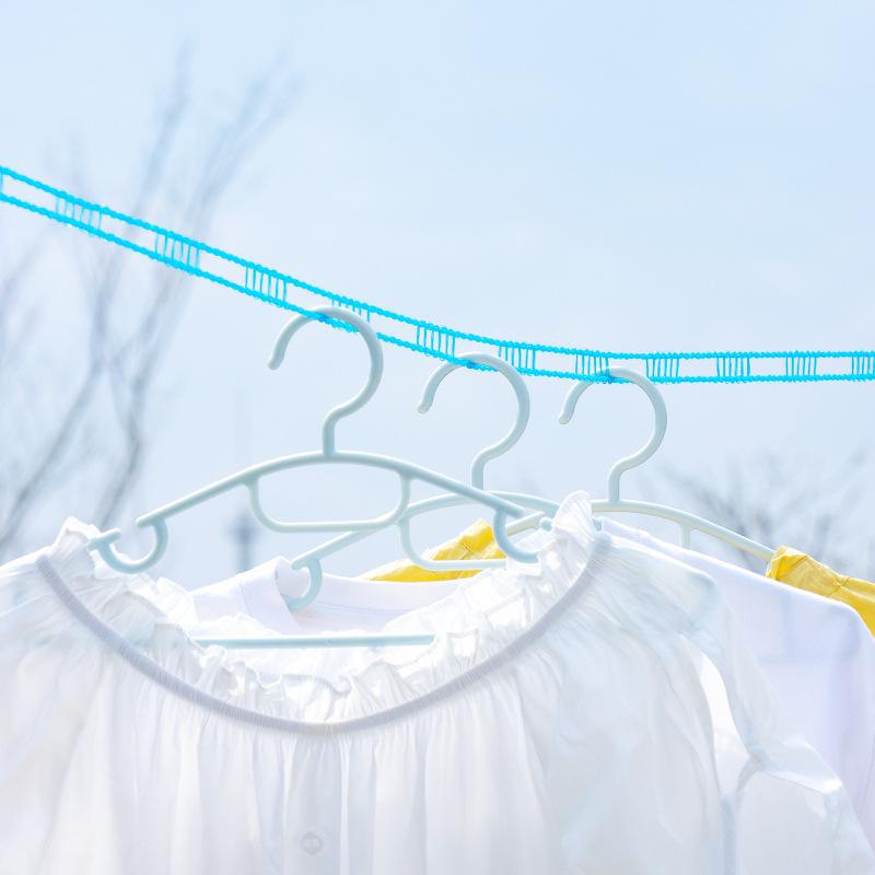 Windproof & Anti-Slip Nylon Clothesline for Outdoor Travel - No-Punch Design