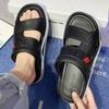 Men's Slippers Summer Sandals Light Adult Thick-soled Beach Shoes Non-slip Open-toe Sandals for Outdoor